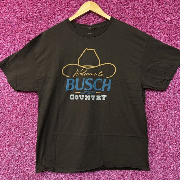 Welcome To Busch Light Country Beer Graphic T-Shirt Large - Picture 1 of 4